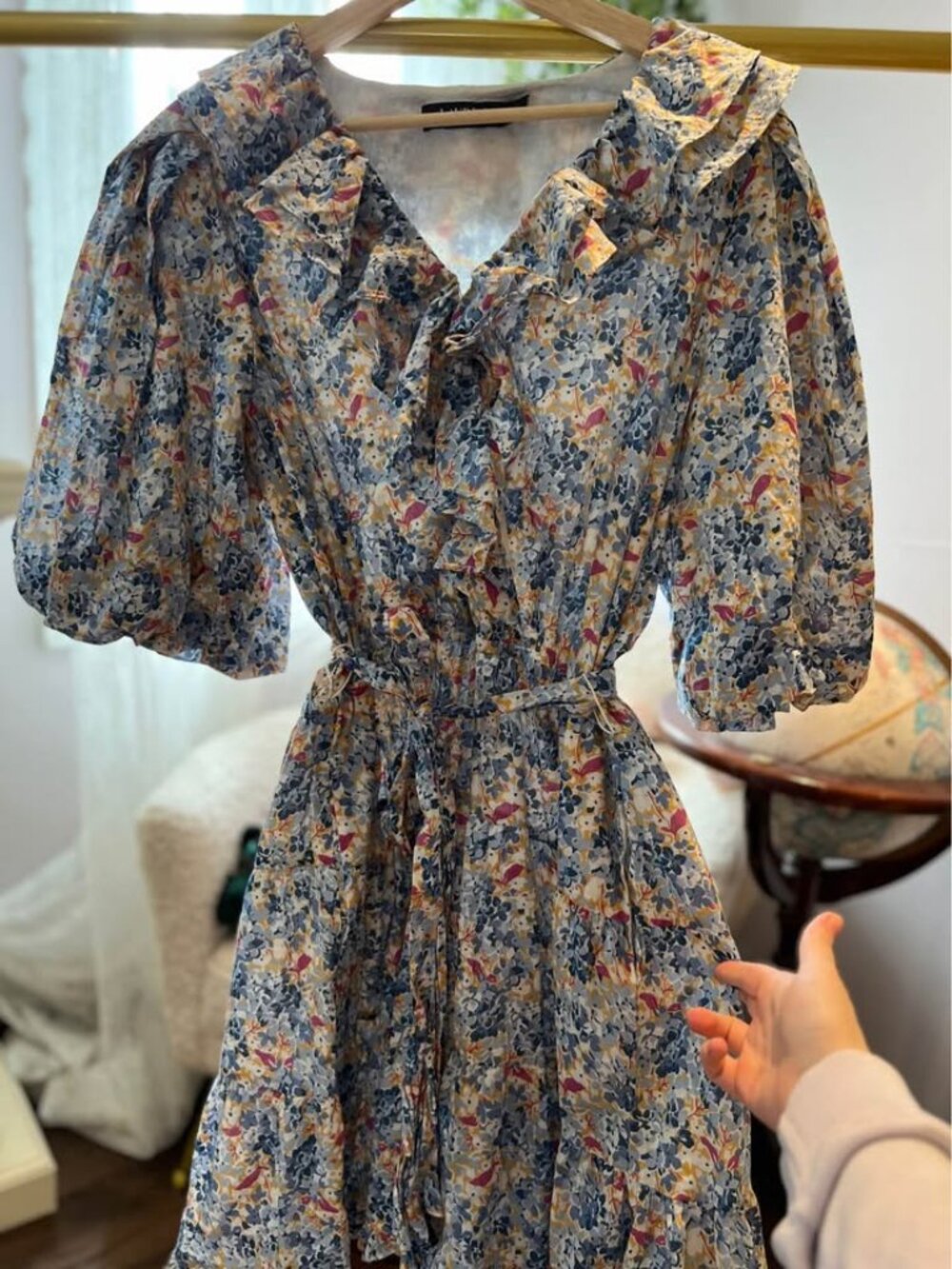 Cottagecore Lauren Ralph Lauren Floral Cotton Voile Dress - Size 12